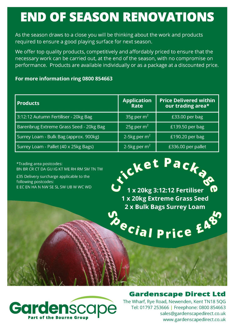 Cricket End of Season Renovations - Gardenscapedirect