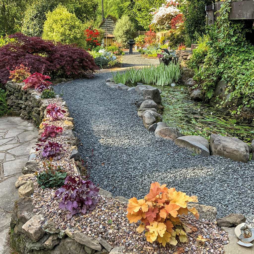 Bags of slate for garden online